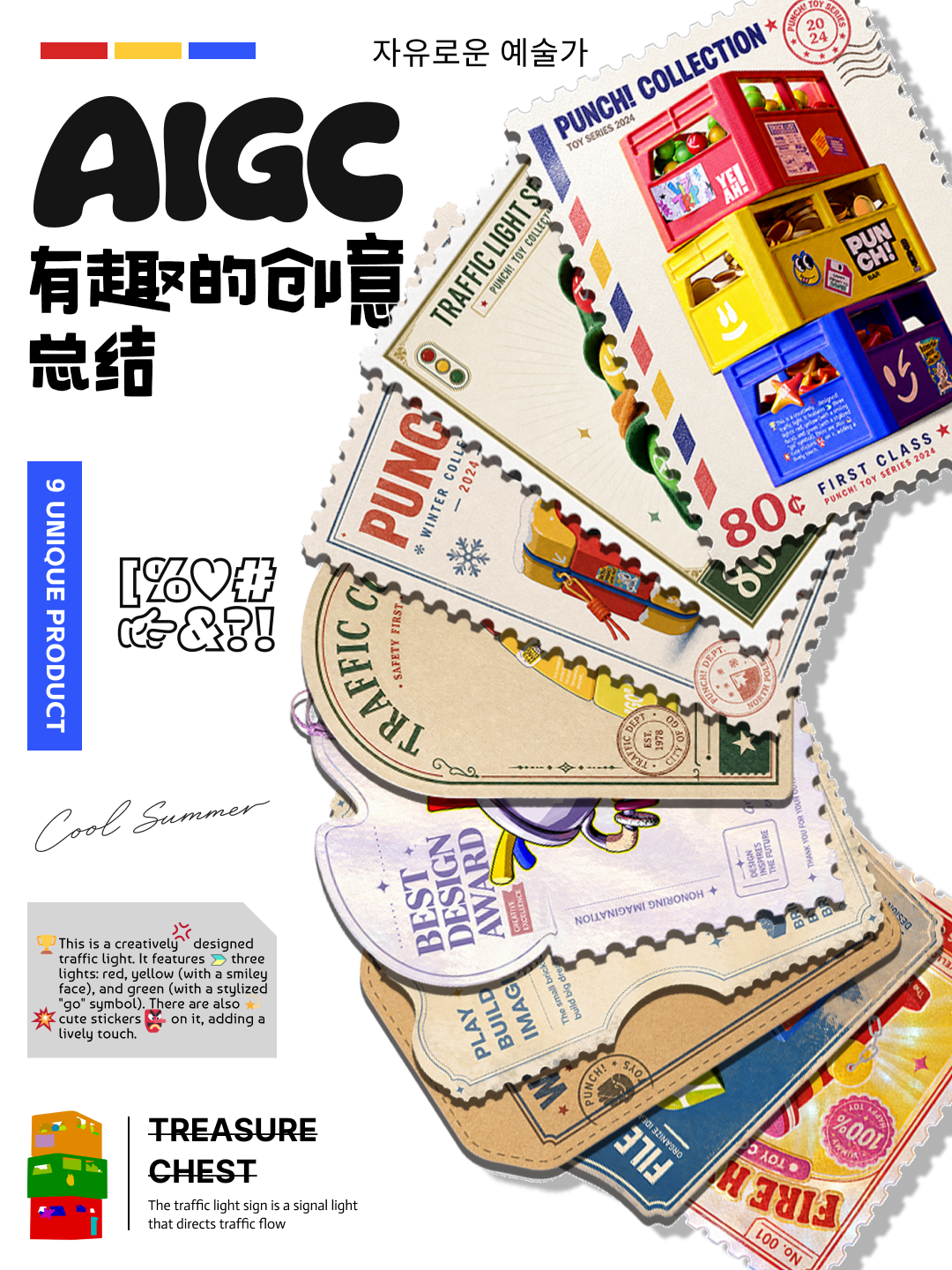 AIGC · 创意邮票集