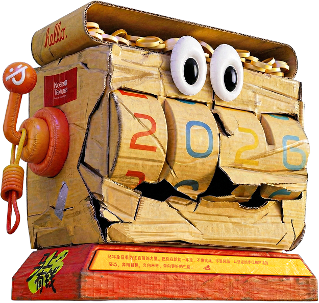 纸壳材质的 2026 角色